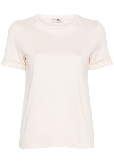 White pleat-detail T-shirt - women 'S MAXMARA | 2419971043600005